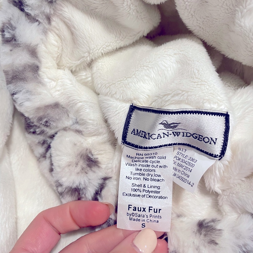 American Widgeon Faux Fur Coat and Matching Hat